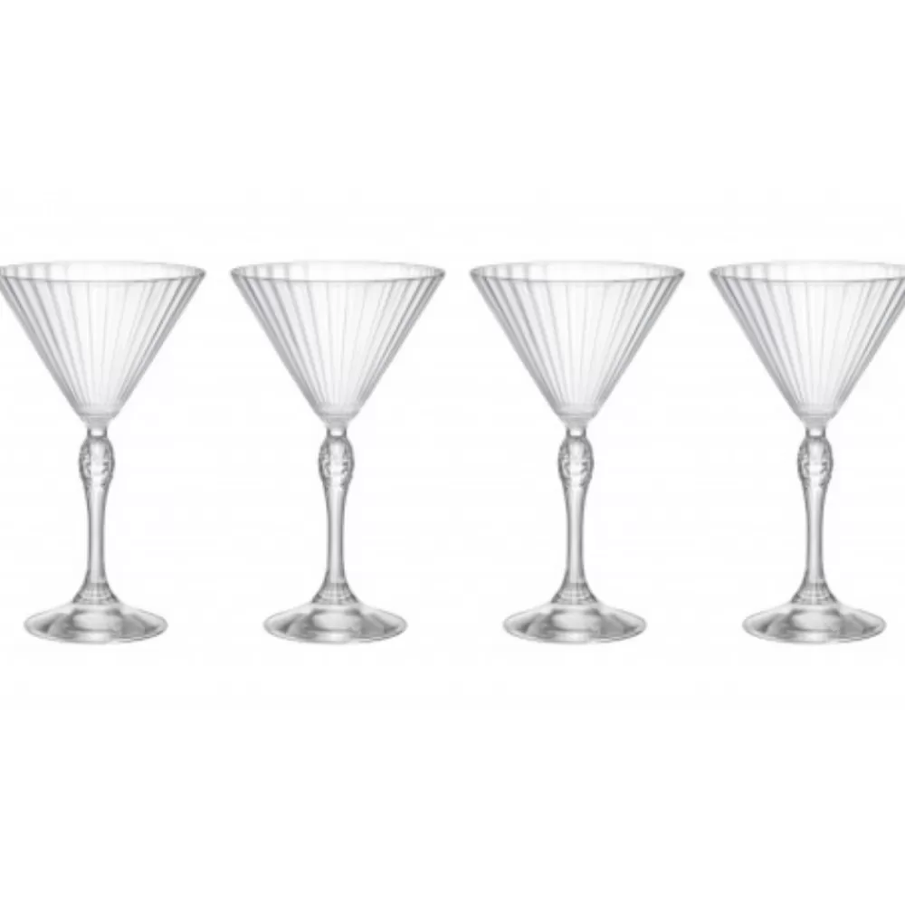 Discount America '20S Martini Glasses (Set Of 4) Martini