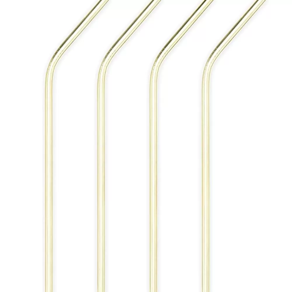 Clearance Angled Gold Straws Straws