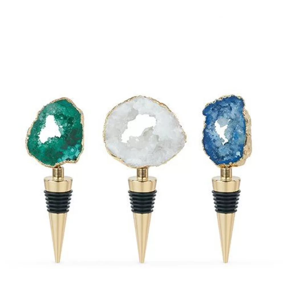 Online Assorted Geode Bottle Stoppers Wine