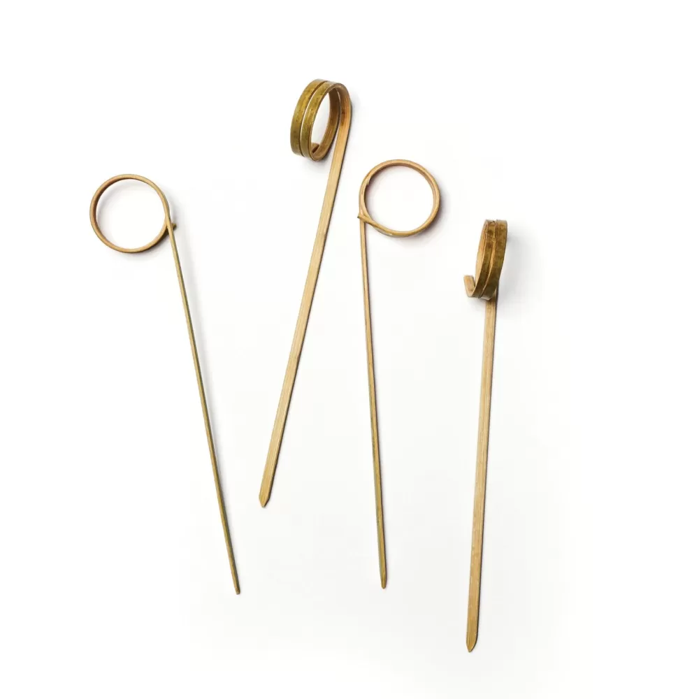 Flash Sale Bamboo Ring Picks (Pack Of 50) Cocktail Picks & Stirrers