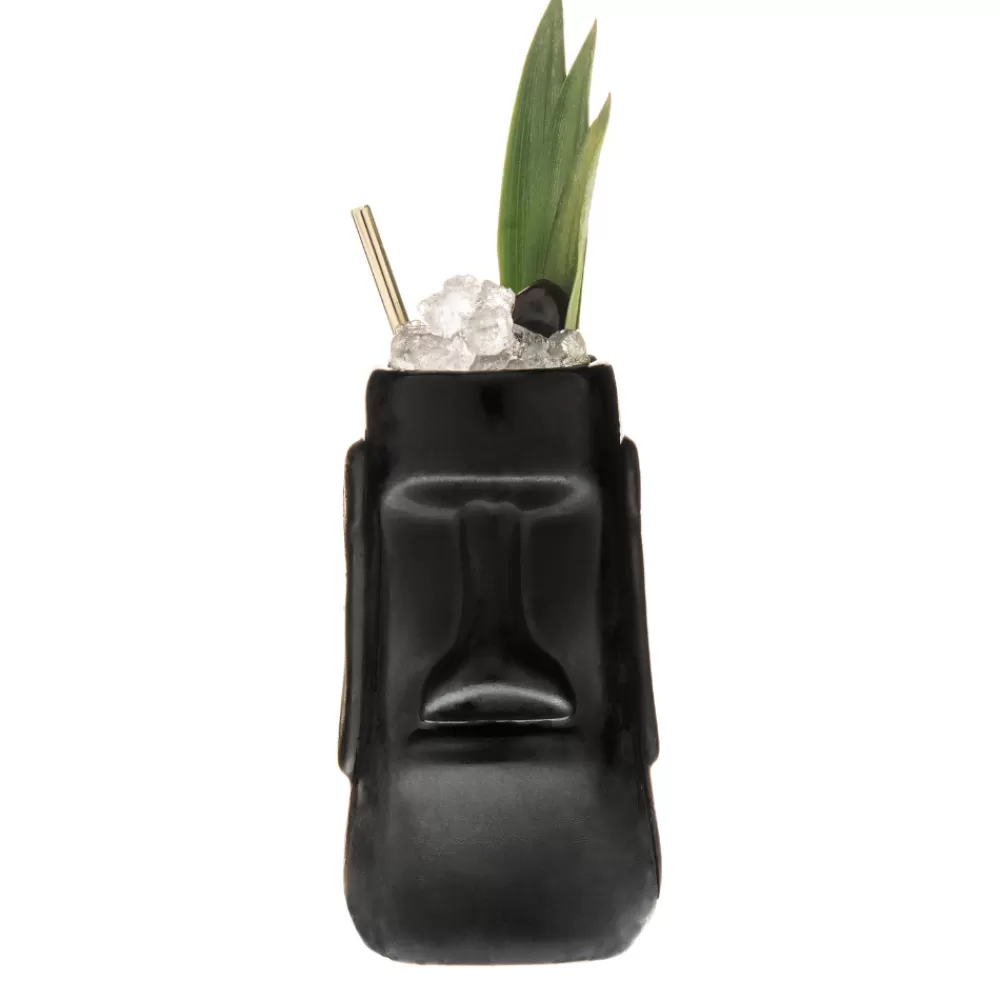 Clearance Black Easter Island Tiki Mug Tiki