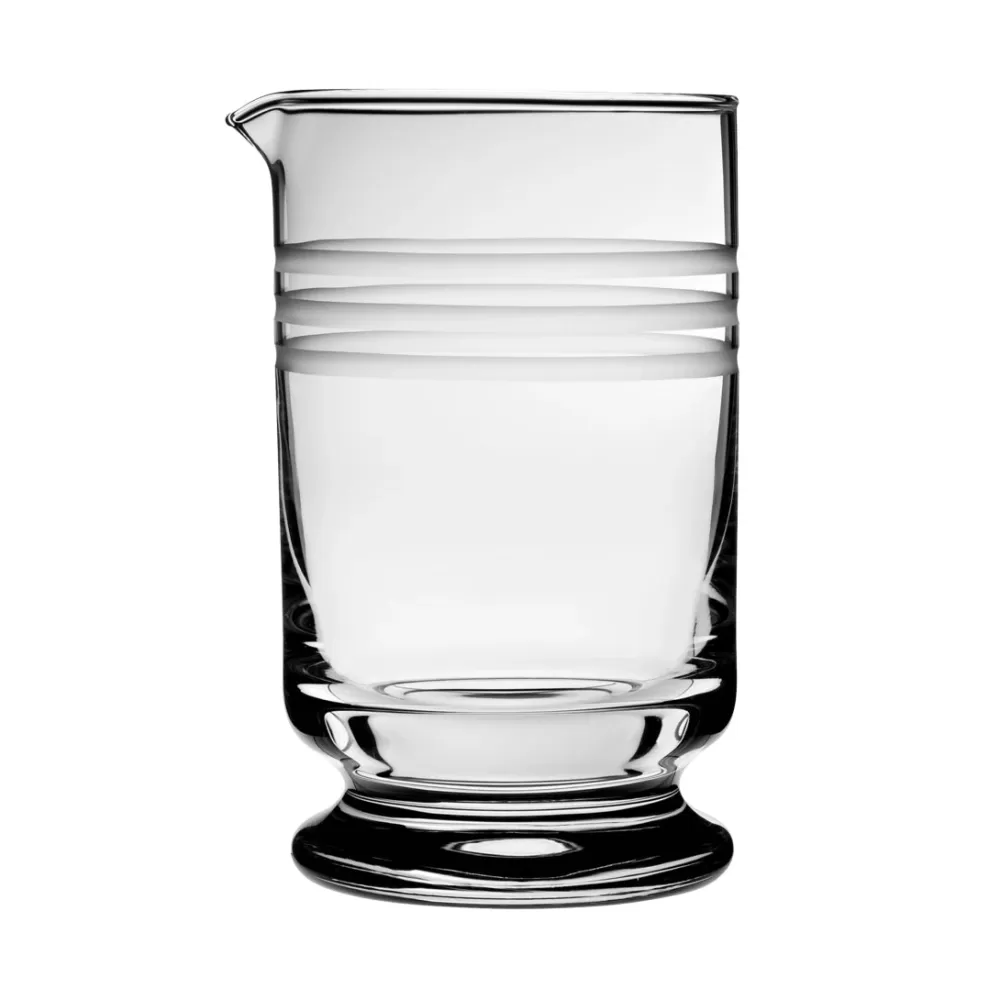 Hot Calabrese Etched Footed Mixing Glass Mixing Glasses