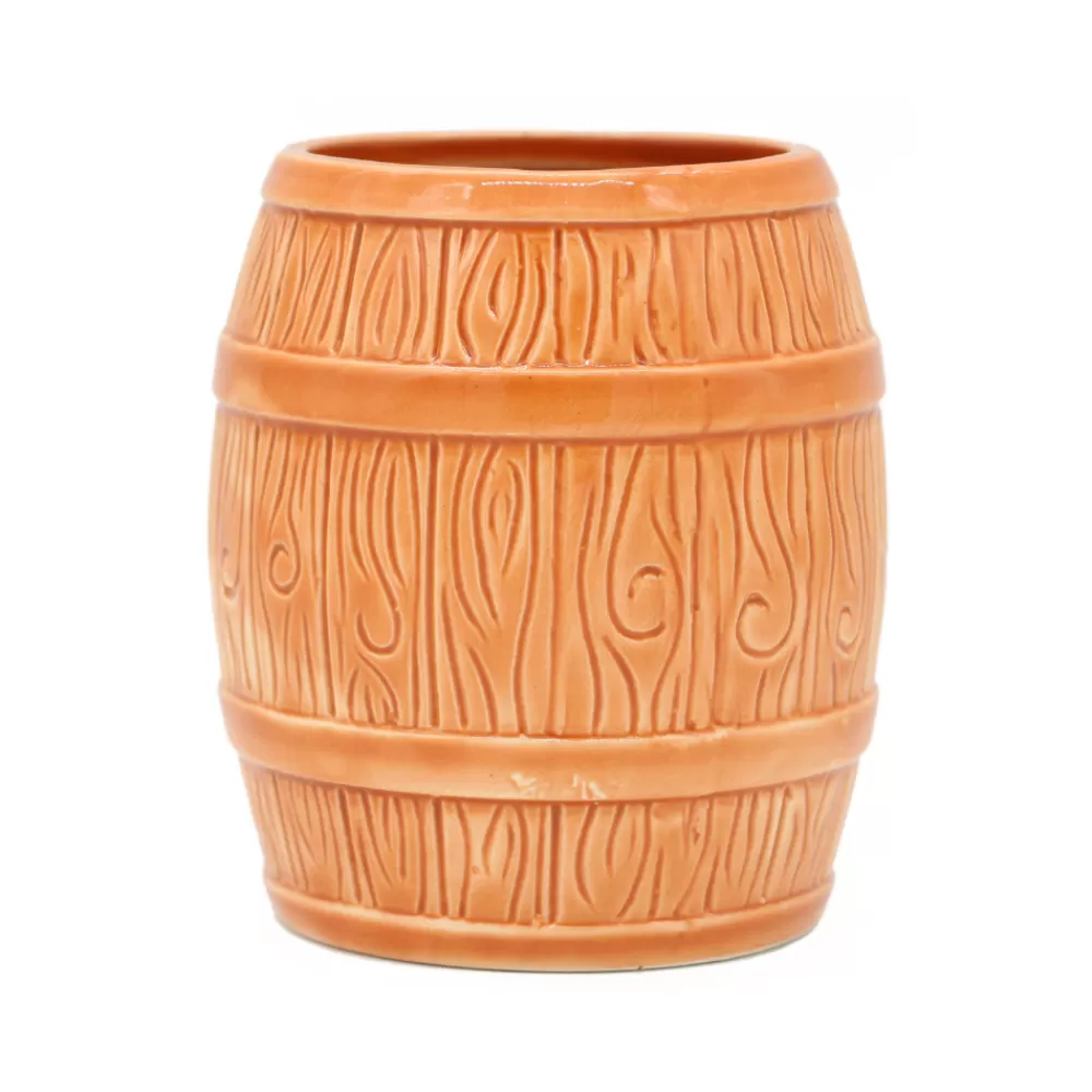 Flash Sale Ceramic Barrel Tiki Mug Tiki