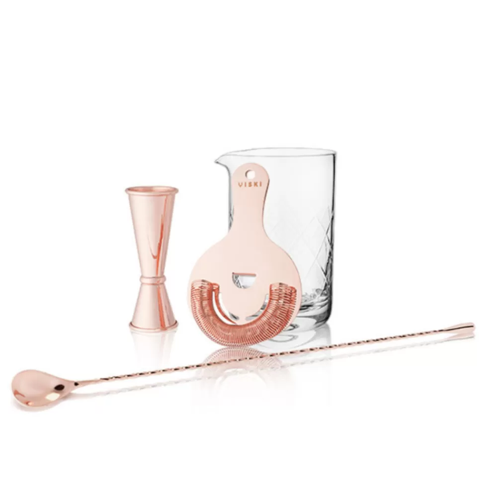 Cheap Copper Stirred Cocktail Bar Tools Set By Viski Mixing Glasses