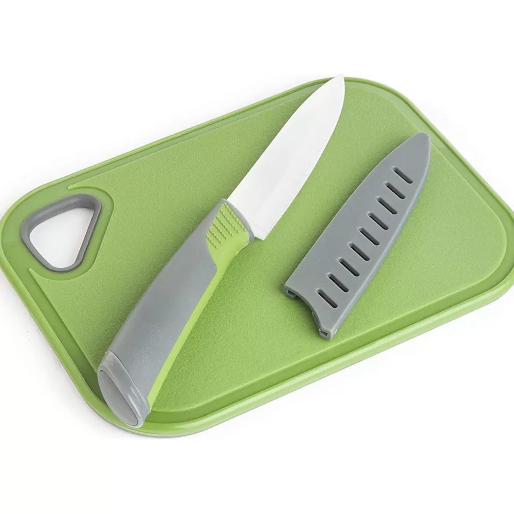 Best Sale Cutting Board & Ceramic Knife Set Garnishes