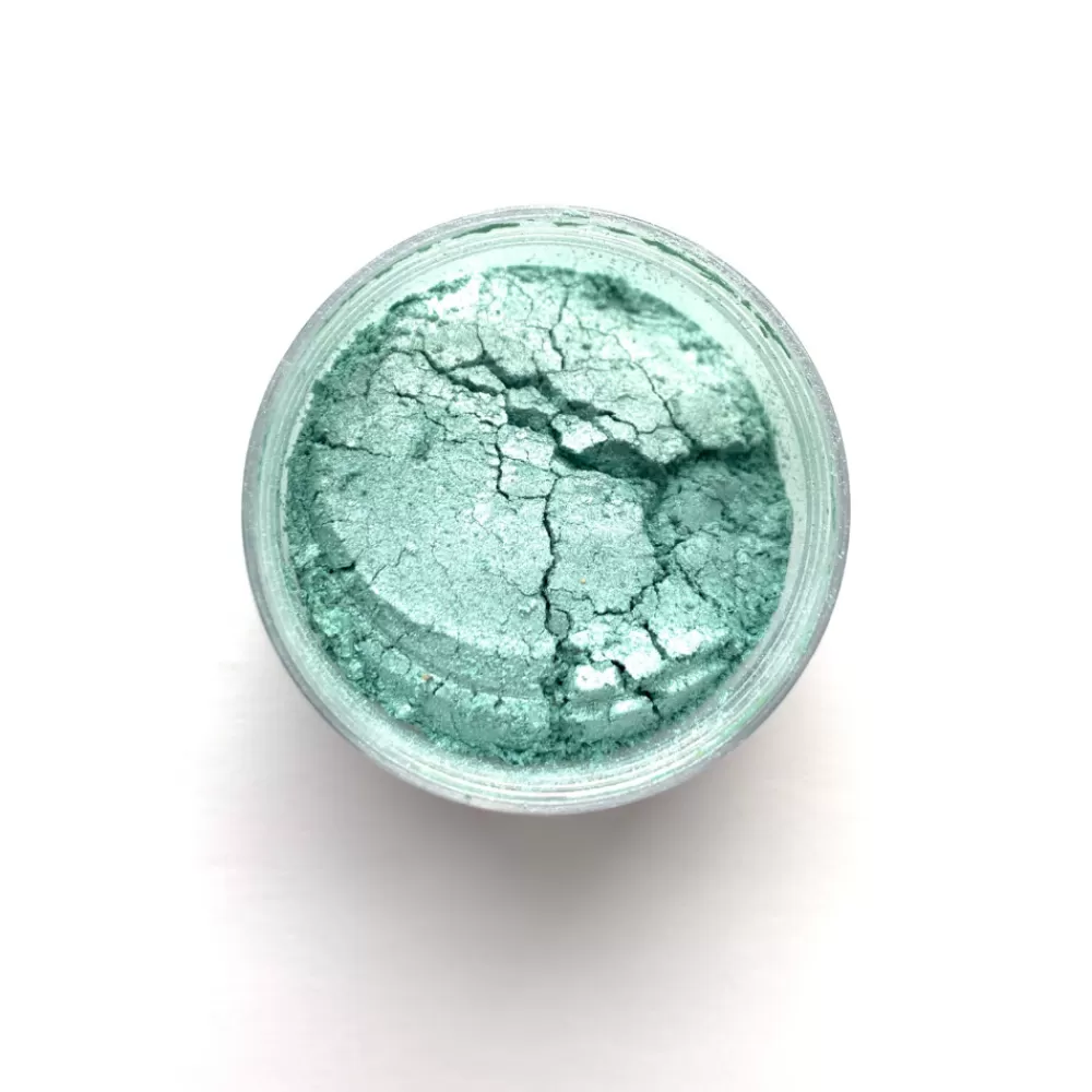 Flash Sale Edible Luster Dust (Mint Green Shimmer) Garnishes