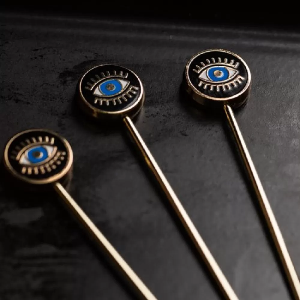 Cheap Evil Eye Cocktail Pins (Set Of 4) Cocktail Picks & Stirrers