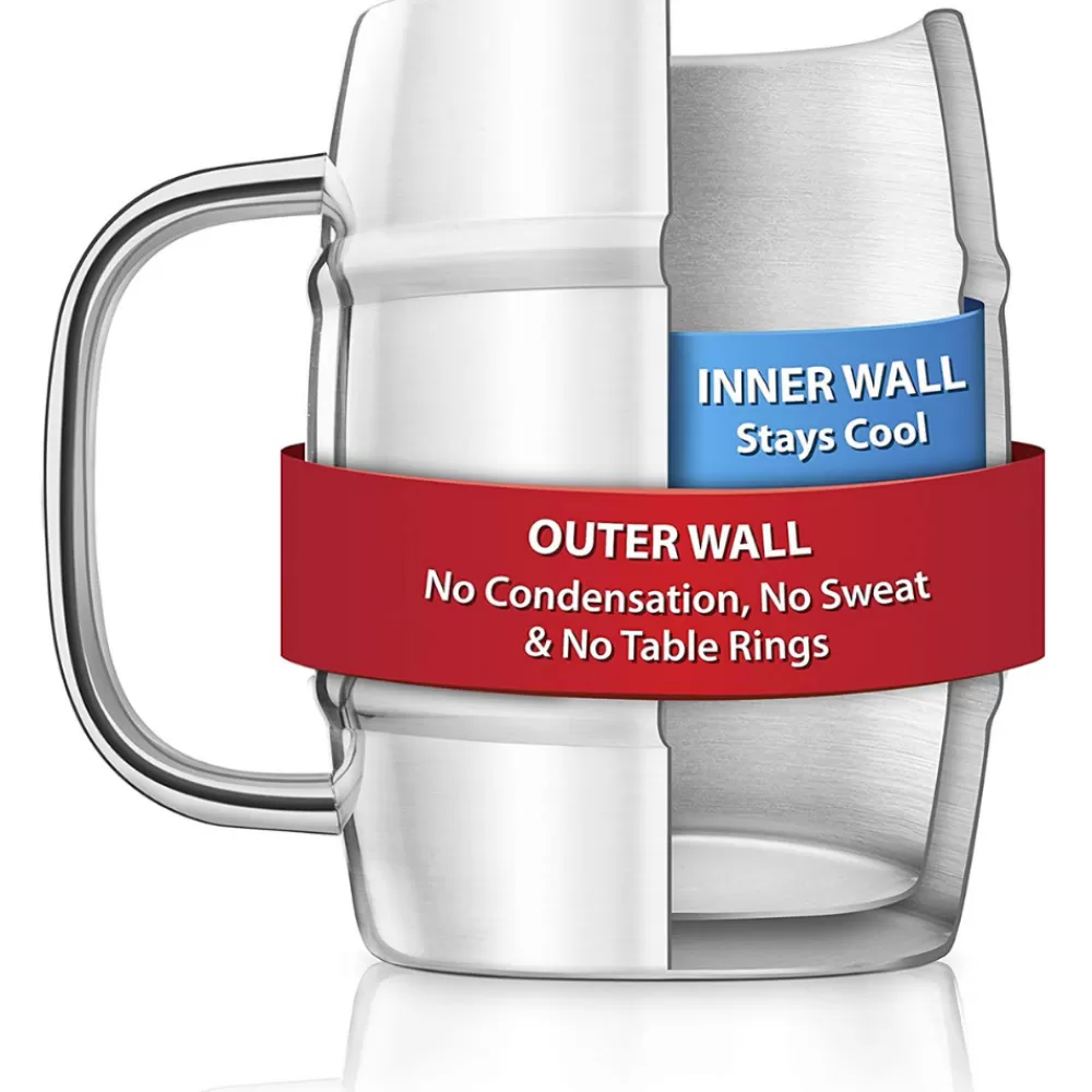 Cheap Final Touch Double-Wall Beer Keg Mug Beer