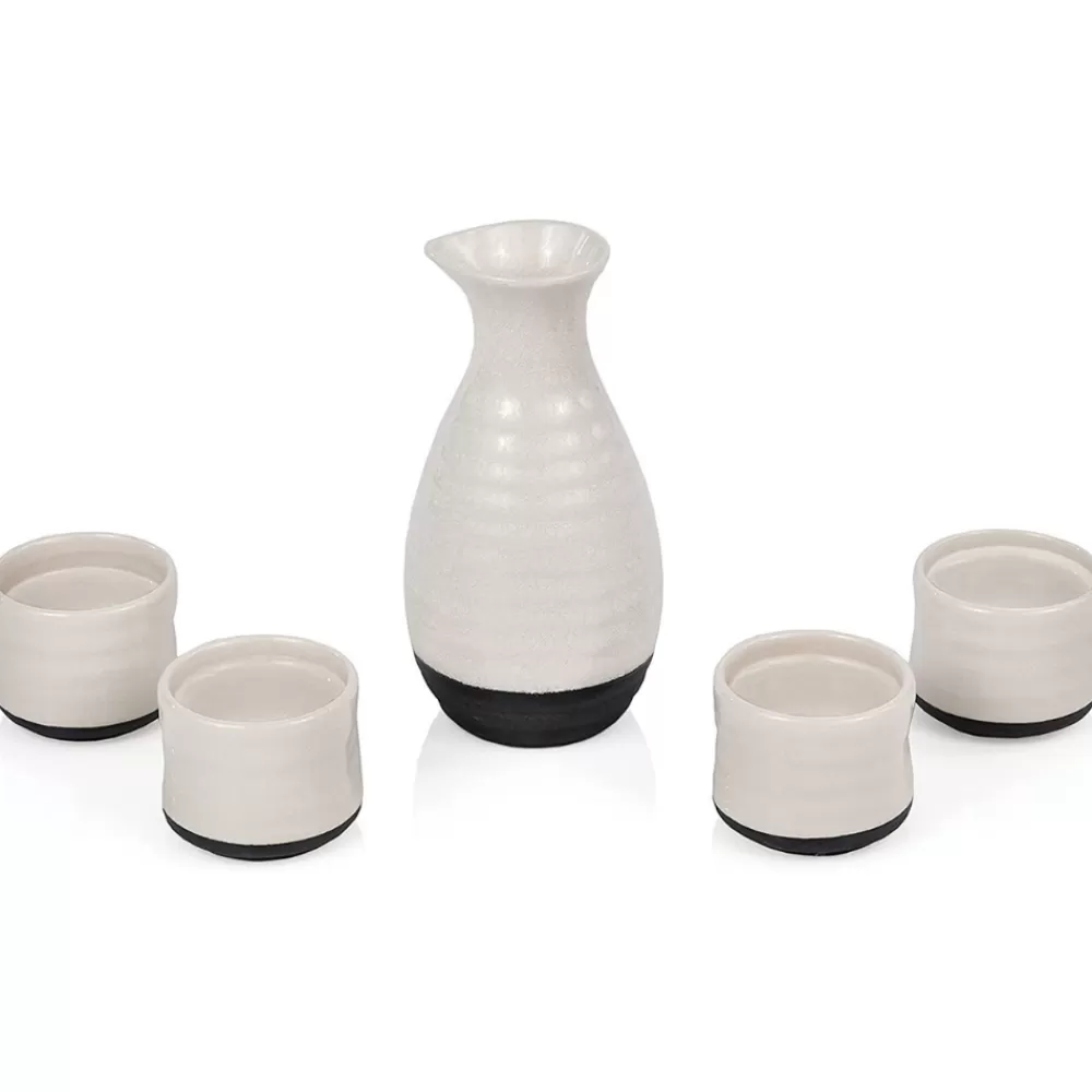 Hot Fire-Glazed Sake Set Spirit Tasting