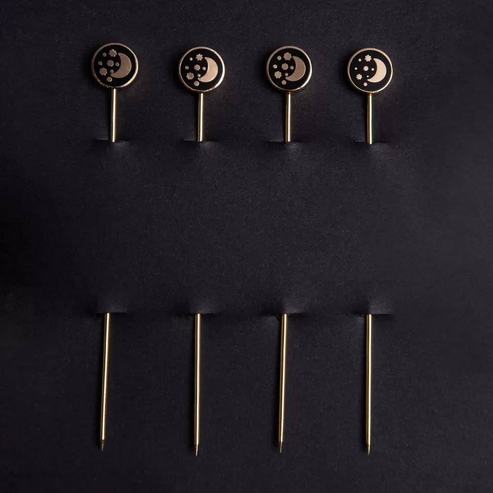 Fashion Galaxy Cocktail Pins (Set Of 4) Cocktail Picks & Stirrers