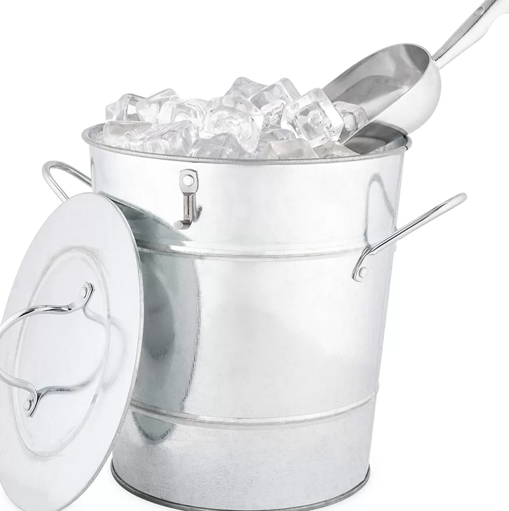 Discount Galvanized Metal Ice Bucket Wine