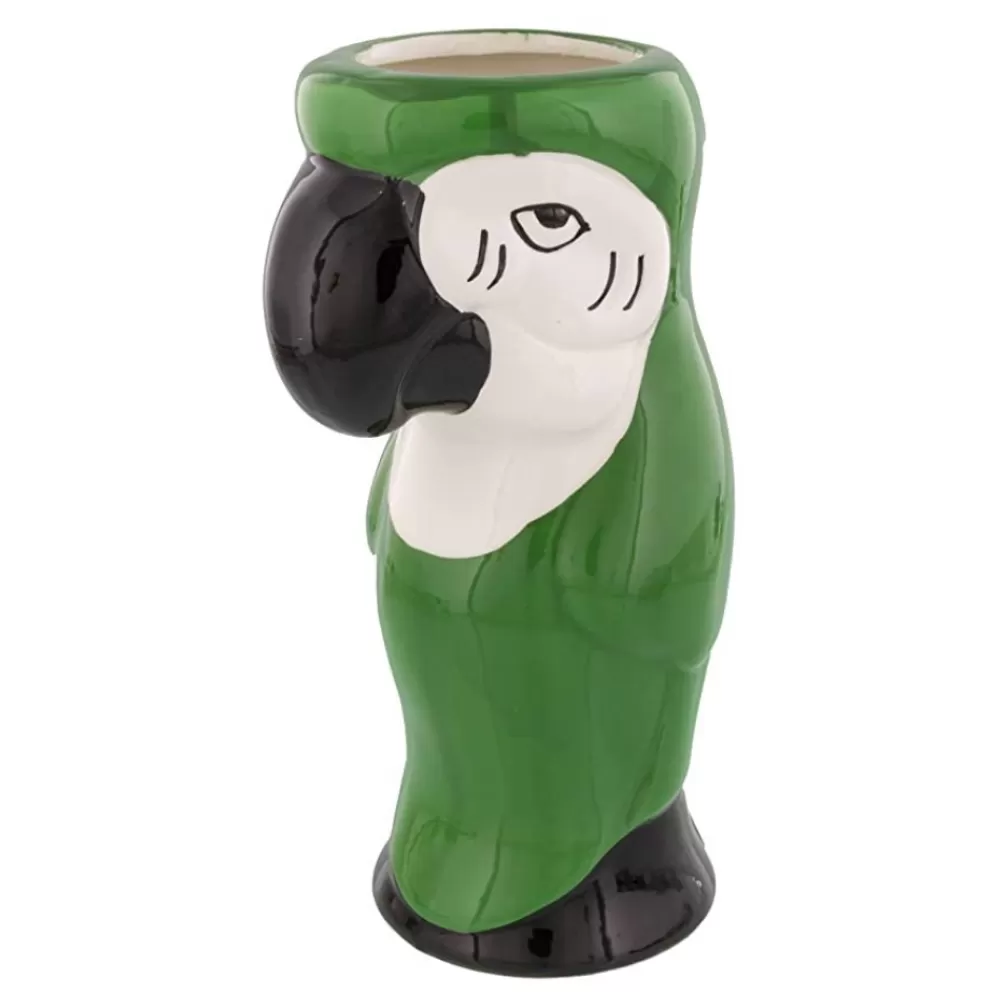 Hot Green Parrot Tiki Mug Tiki