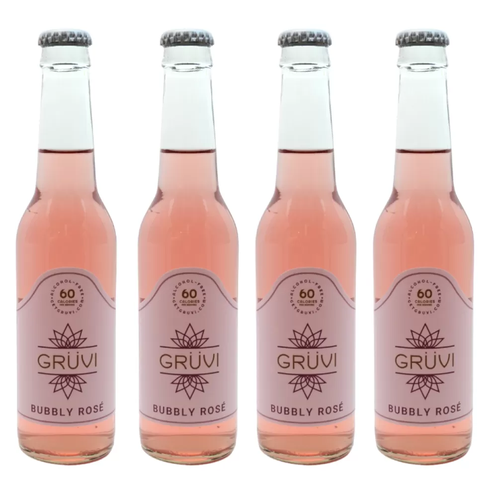 Cheap Gruvi Non-Alcoholic Bubbly Rose 4 Pack Non-Alcoholic Spirits