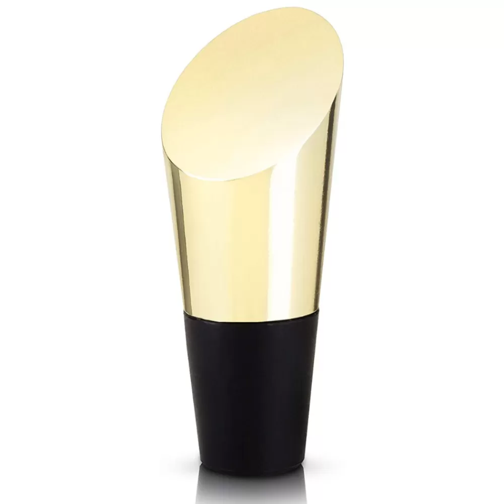 Best Heavyweight Gold Bottle Stopper By Viski Wine