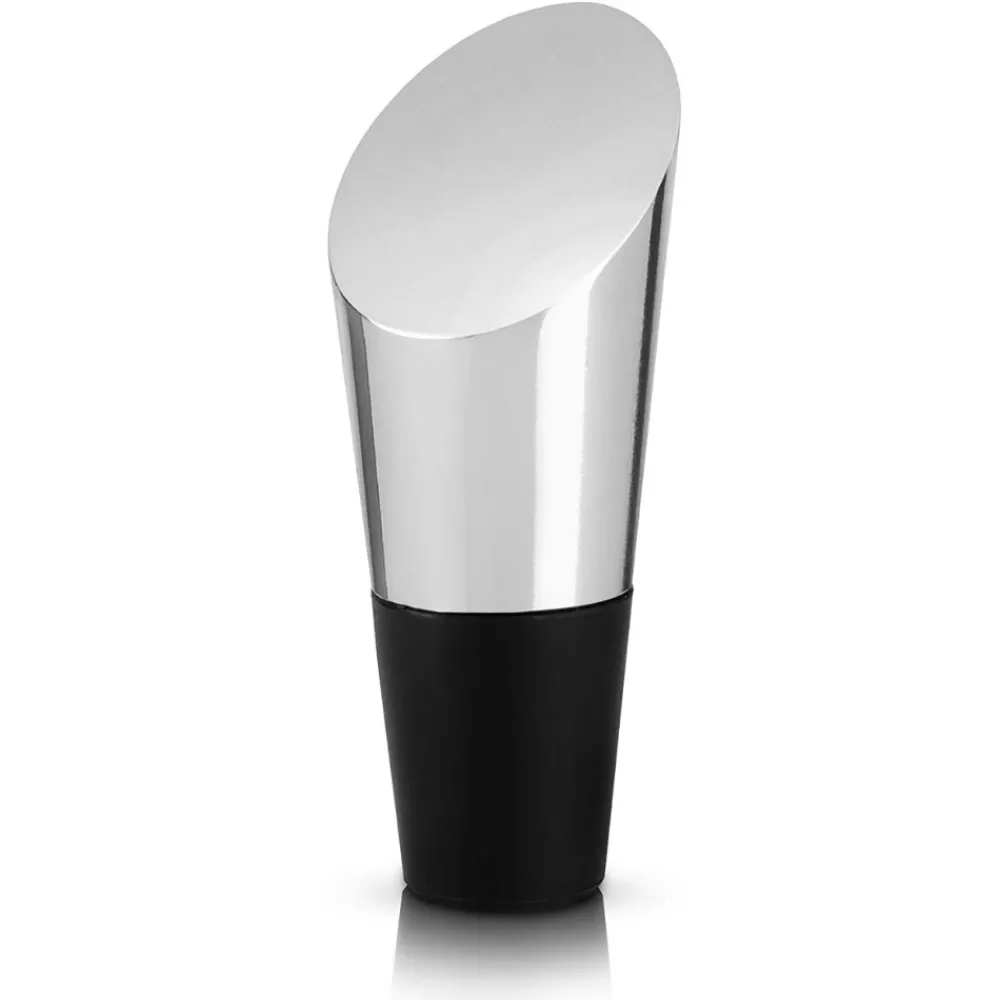 Flash Sale Heavyweight Stainless Steel Bottle Stopper By Viski Wine