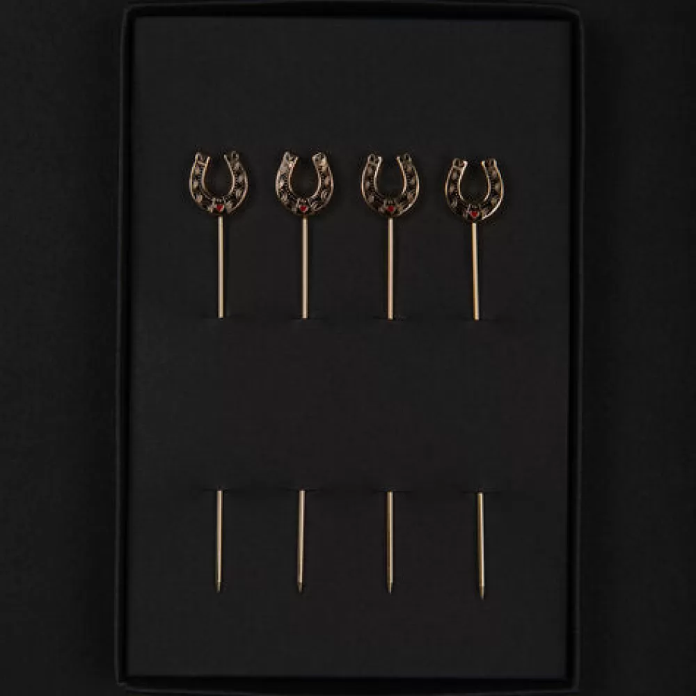 Best Horseshoe Cocktail Pins (Set Of 4) Cocktail Picks & Stirrers