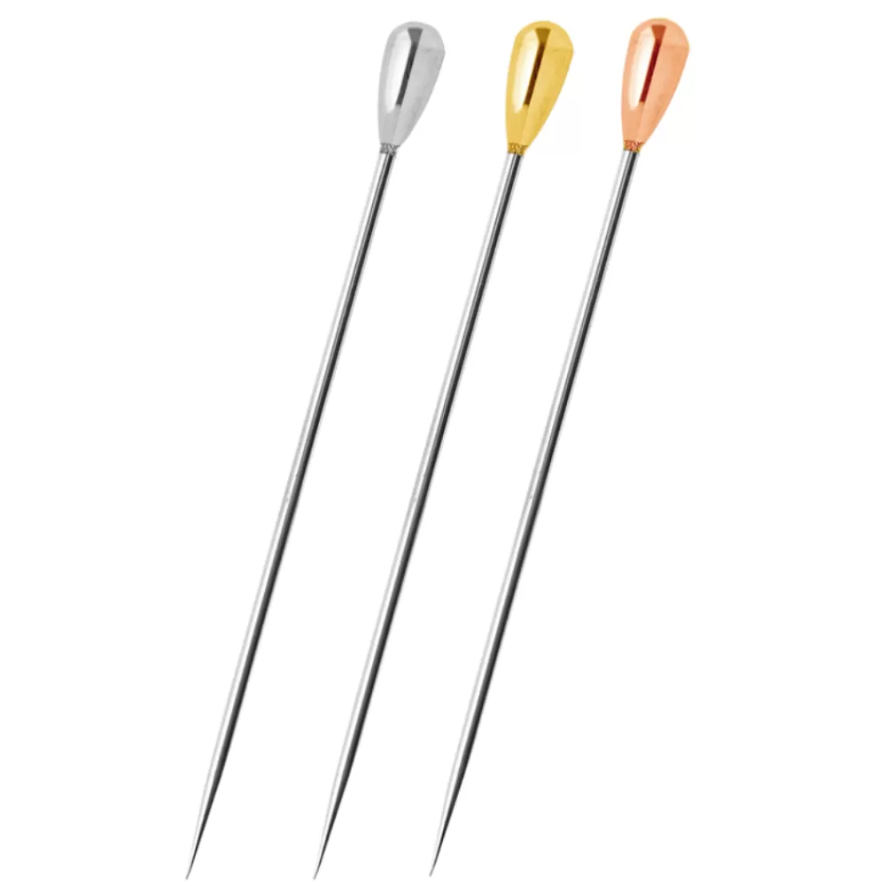 Cheap Drop Cocktail Pin (In Steel, Gold, Rose Gold) Cocktail Picks & Stirrers