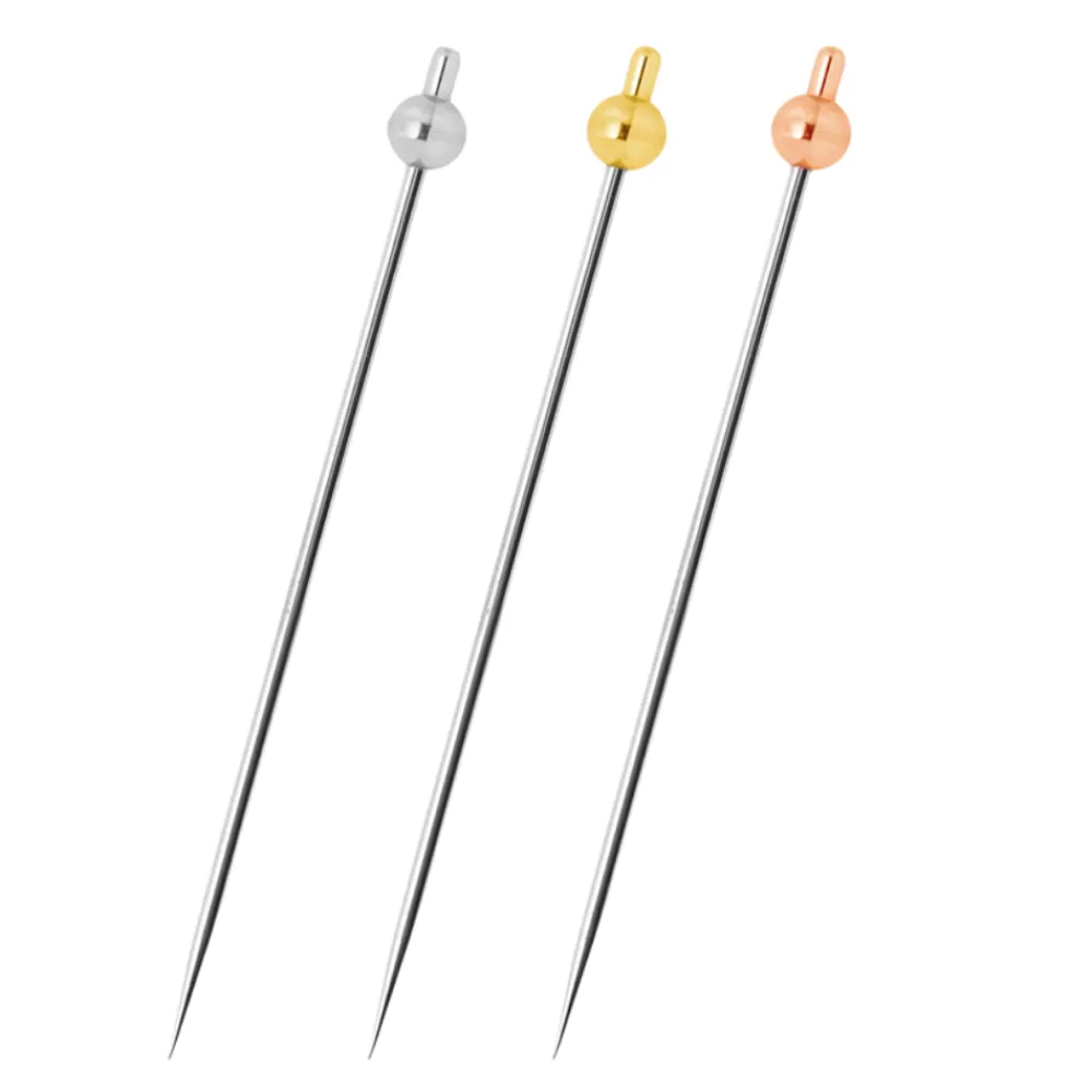 Shop Kanzashi Cocktail Pin (In Steel, Gold, Rose Gold) Garnishes