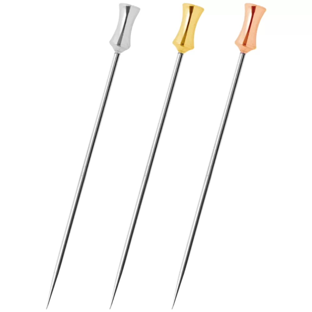 Outlet Tsuzumi Cocktail Pin (In Steel, Gold, Rose Gold) Garnishes