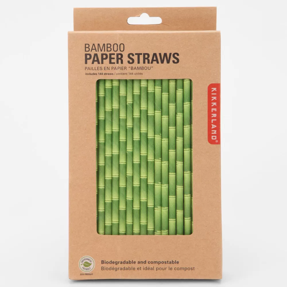 Cheap Bamboo Paper Straws Tiki