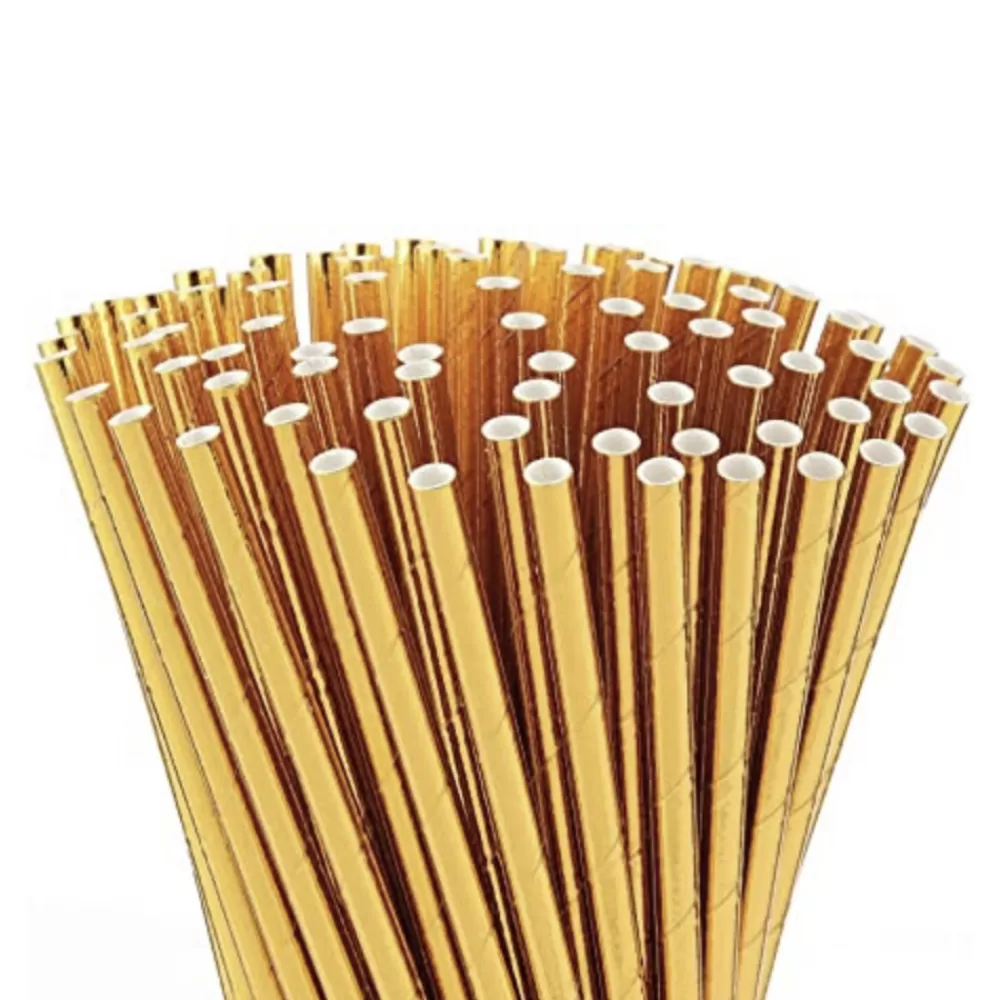 Cheap Gold Paper Straws Straws