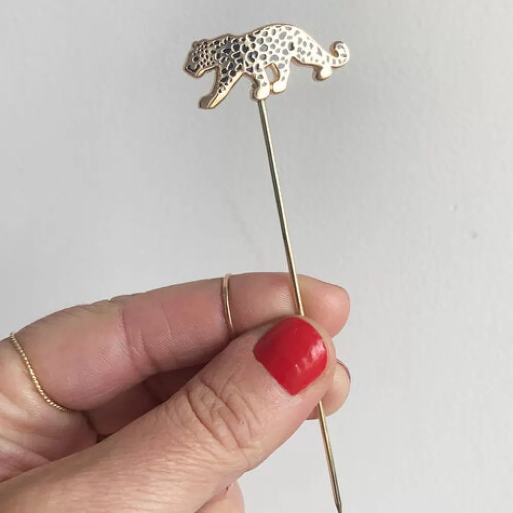 Best Sale Leopard Cocktail Pins (Set Of 4) Cocktail Picks & Stirrers