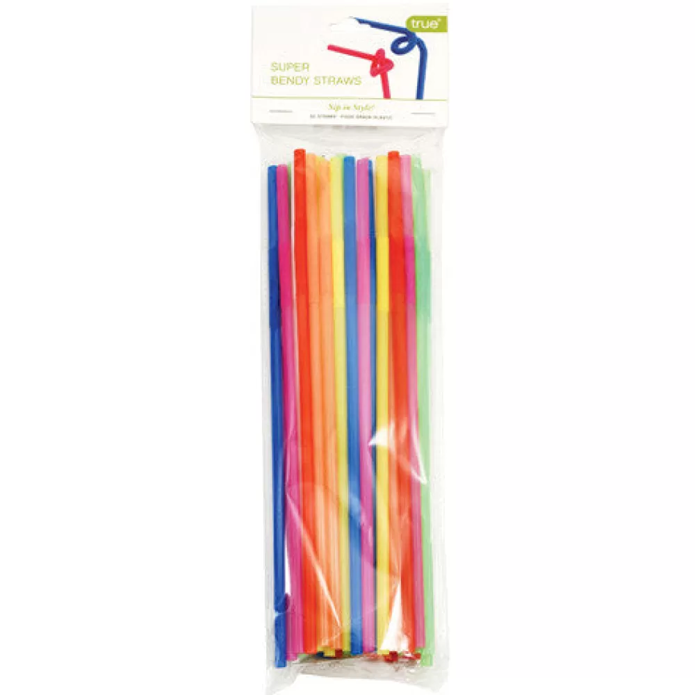 Flash Sale Long Super Bendy Straws Tiki