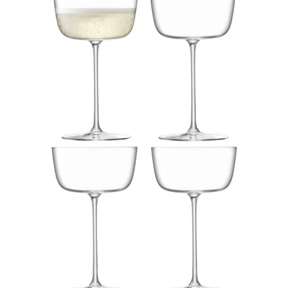 Cheap Lsa Borough Cocktail Saucers (Set Of 4) Coupes / Nick & Nora