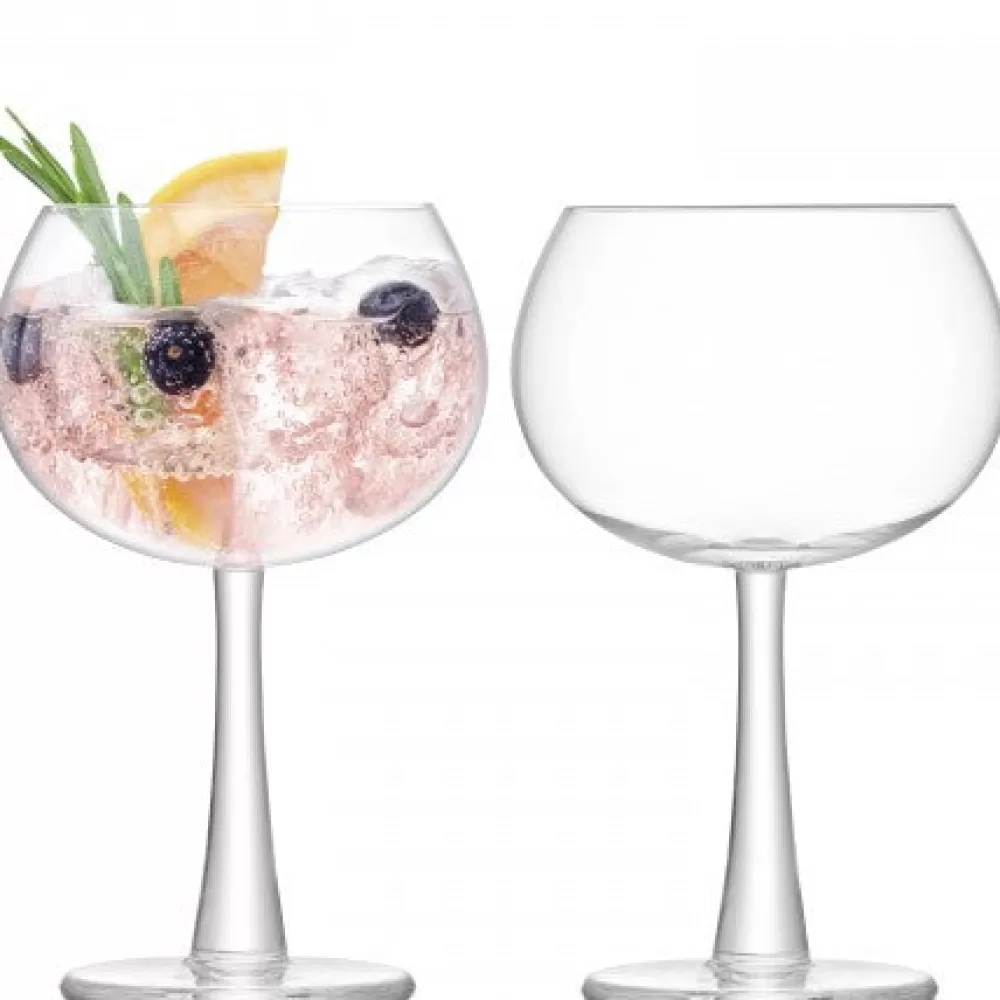 Store Lsa Gin Balloon Glasses With Thick Stem (Set Of 2) Copa Balloon