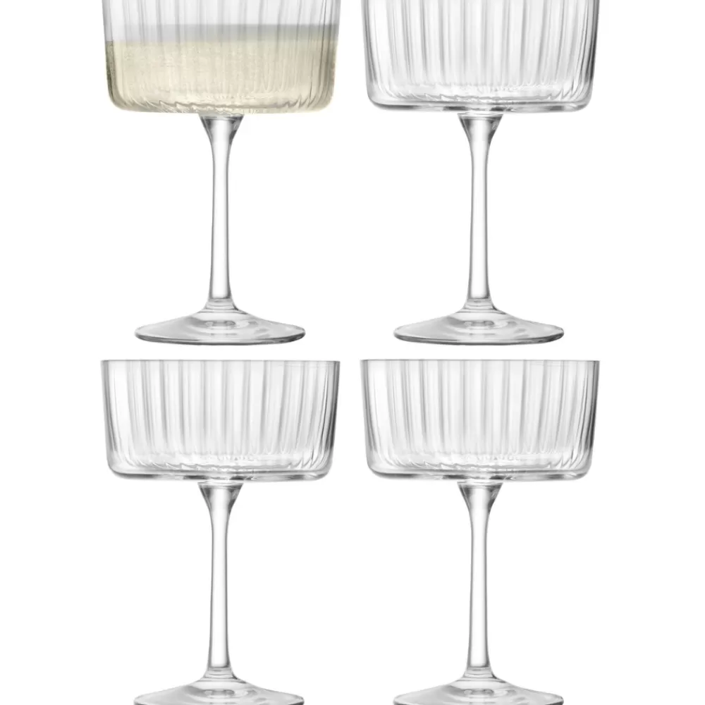 Hot Lsa Gio Line Champagne/Cocktail Saucers (Set Of 4) Coupes / Nick & Nora