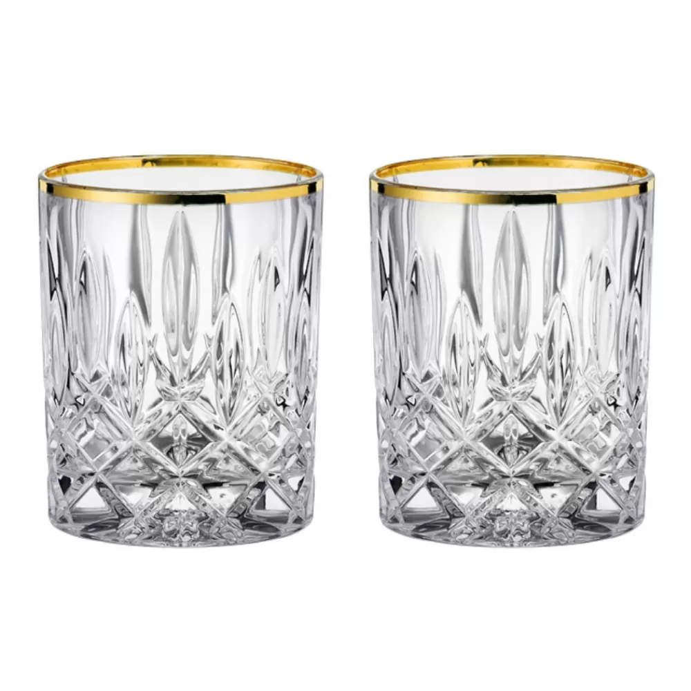 Best Nachtmann Gold Rim Noblesse Tumblers (Set Of 2) Tumblers