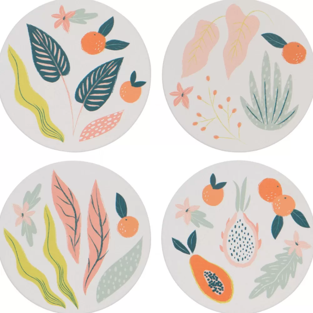 Discount Paradise Soak Up Coasters (Set Of 4) Coasters & Trays