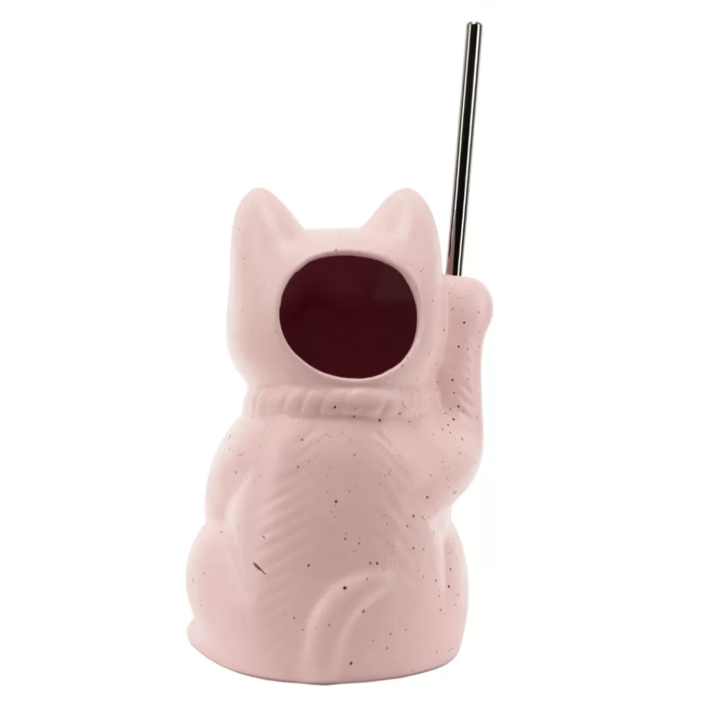 Fashion Pink Neko Cat Tiki Mug Tiki Mugs