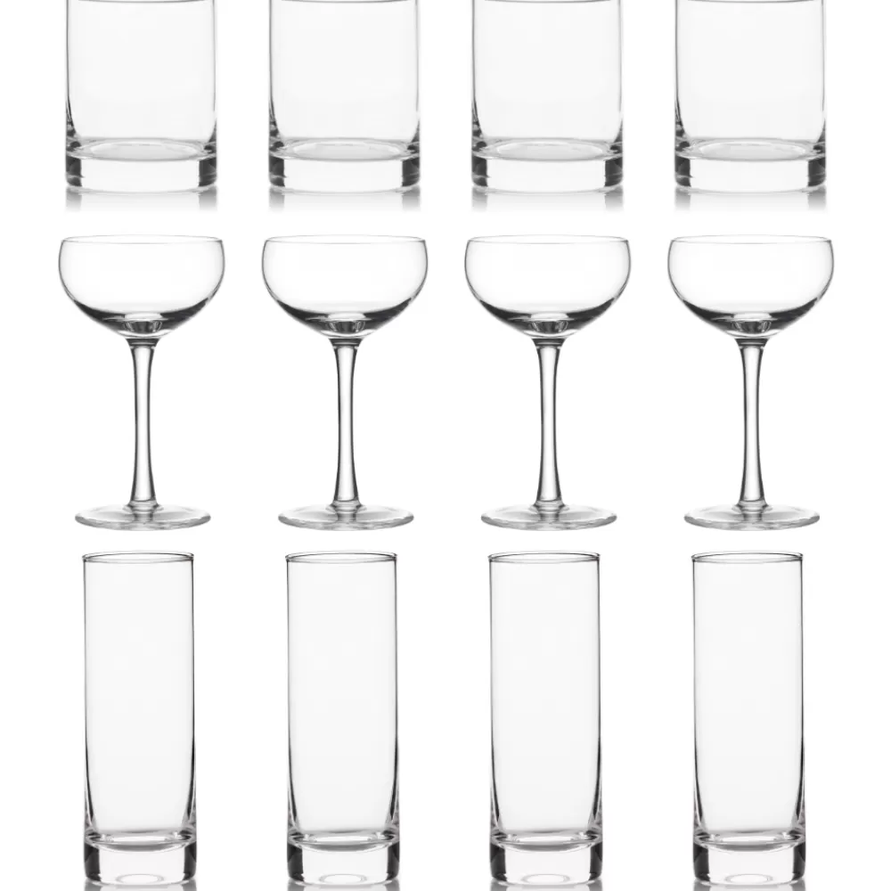 Flash Sale Plain Glassware Collection (Set Of 12) Highball Glasses