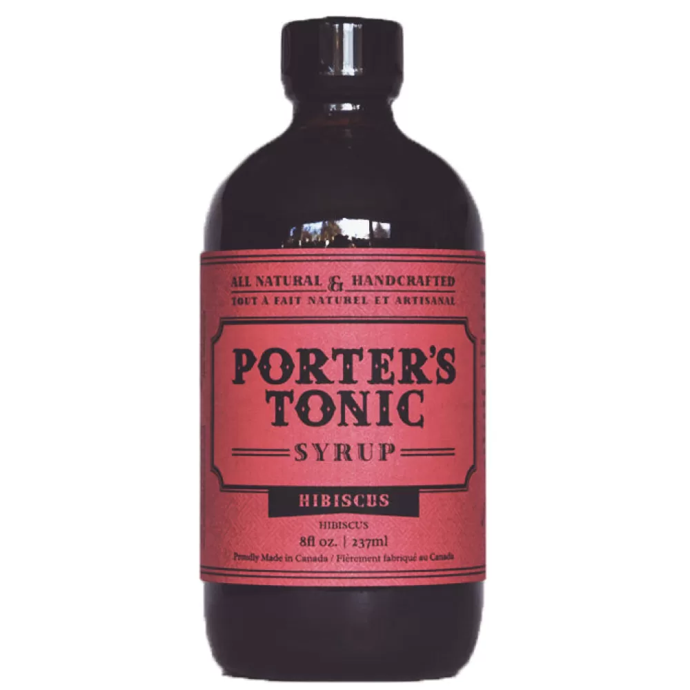 Online Porter's Hibiscus Tonic Syrup Cocktail Mixers