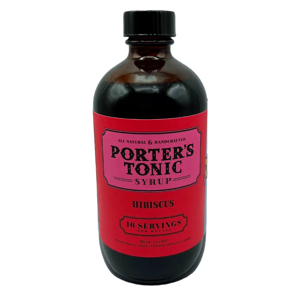 Online Porter's Hibiscus Tonic Syrup Cocktail Mixers