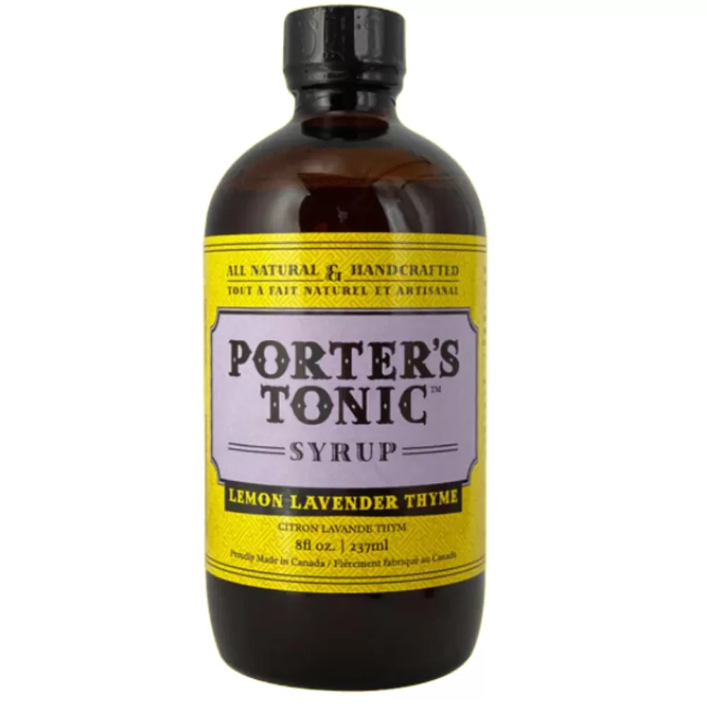 Discount Porter's Lemon Lavender Thyme Tonic Syrup Cocktail Mixers