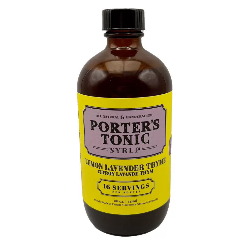 Discount Porter's Lemon Lavender Thyme Tonic Syrup Cocktail Mixers