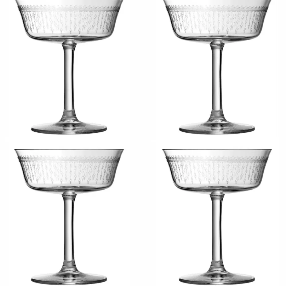 Cheap 1920 Retro Shallow Fizz Glass Coupes / Nick & Nora