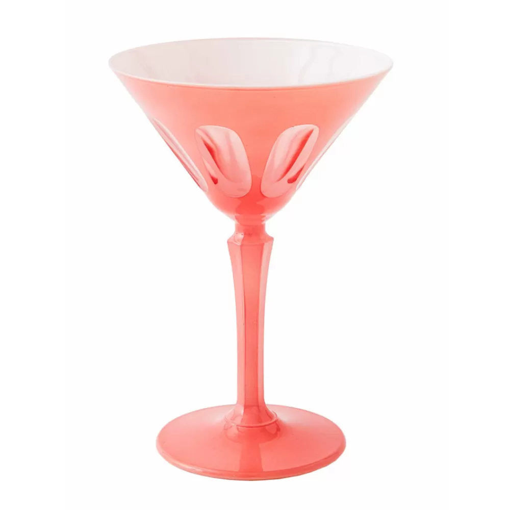 Shop Rialto Martini Glass (Salmon) Martini