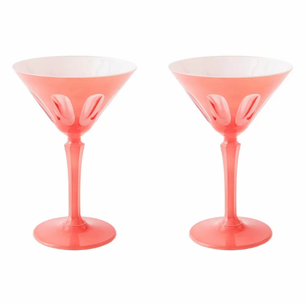 Shop Rialto Martini Glass (Salmon) Martini