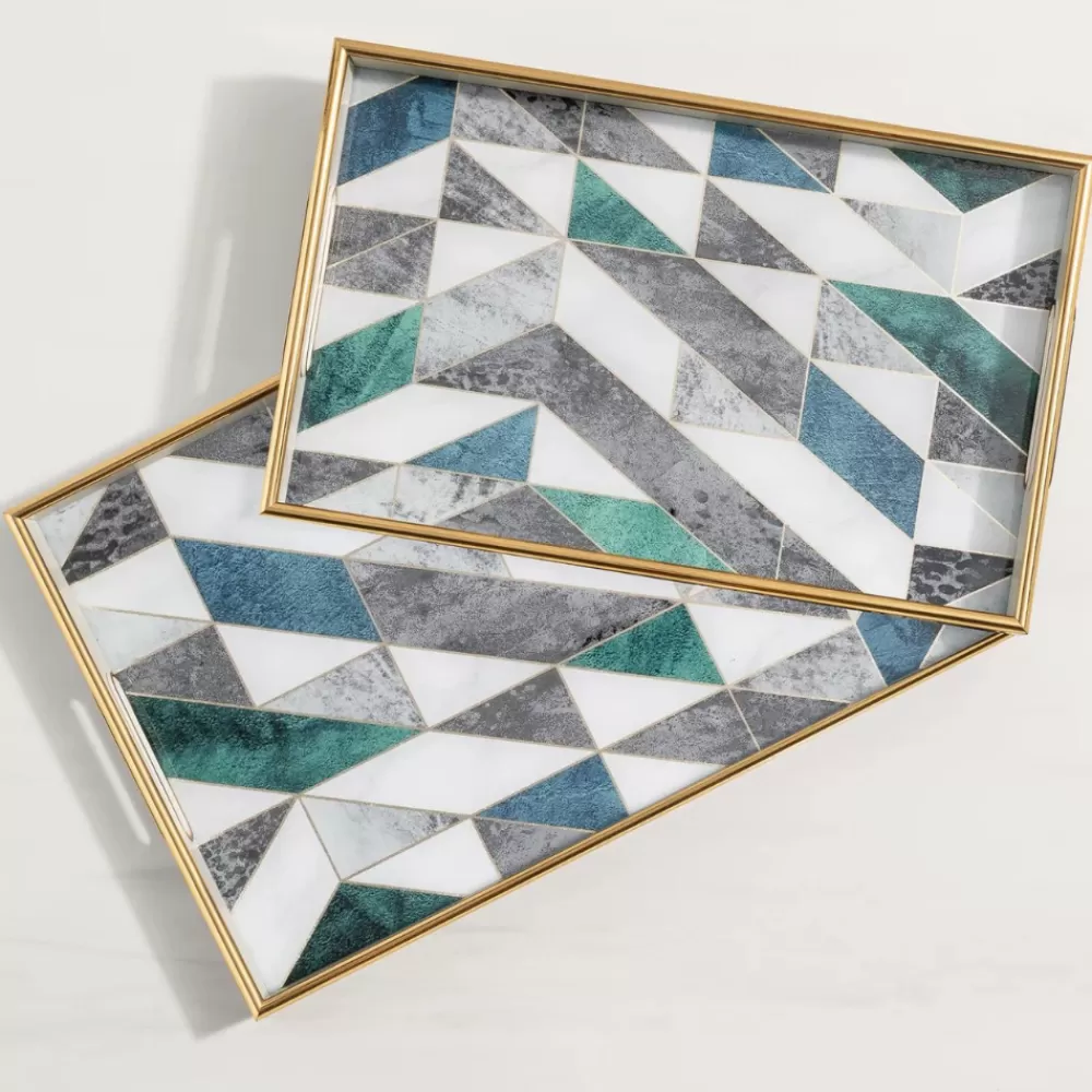 Cheap Savoy Geometric Tray Coasters & Trays