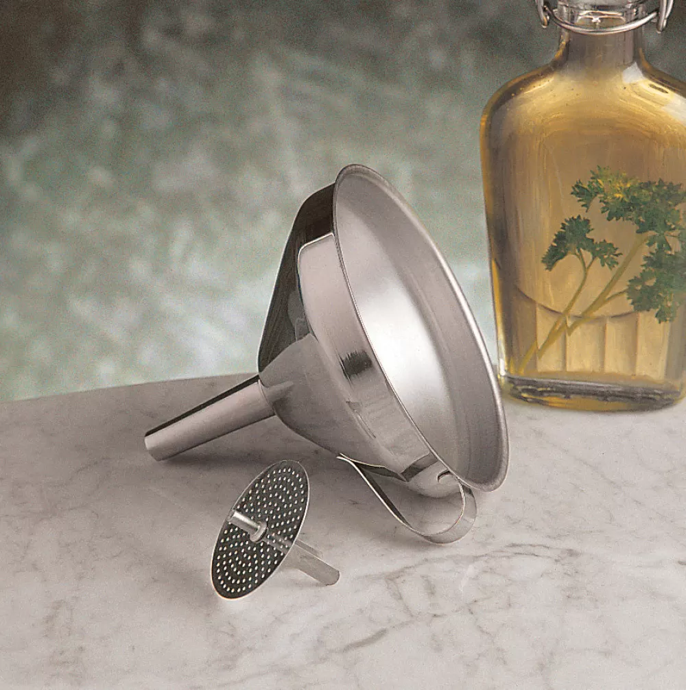 Fashion Stainless Steel Funnel With Strainer Wine