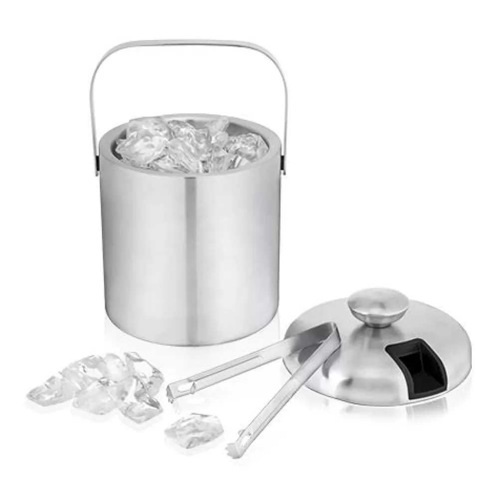 Sale Stainless Steel Ice Bucket With Tongs Ice Molds + Tools