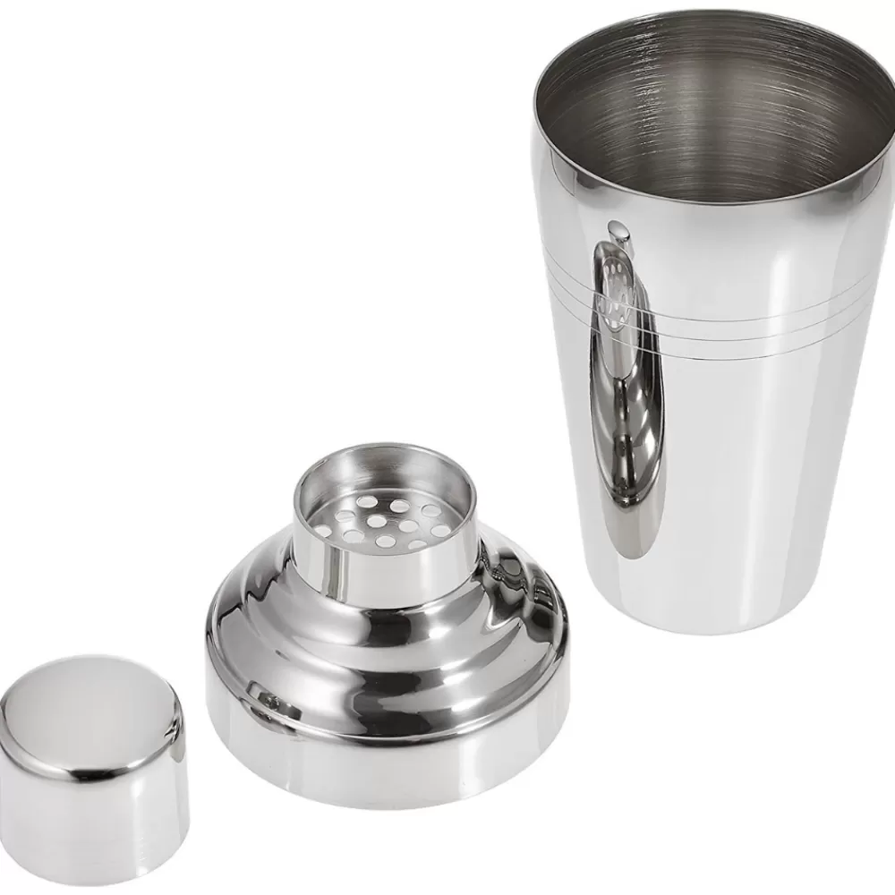 Flash Sale Stainless Steel 3-Piece Cobbler Shaker - Shiny Japanese-Made Bar Tools