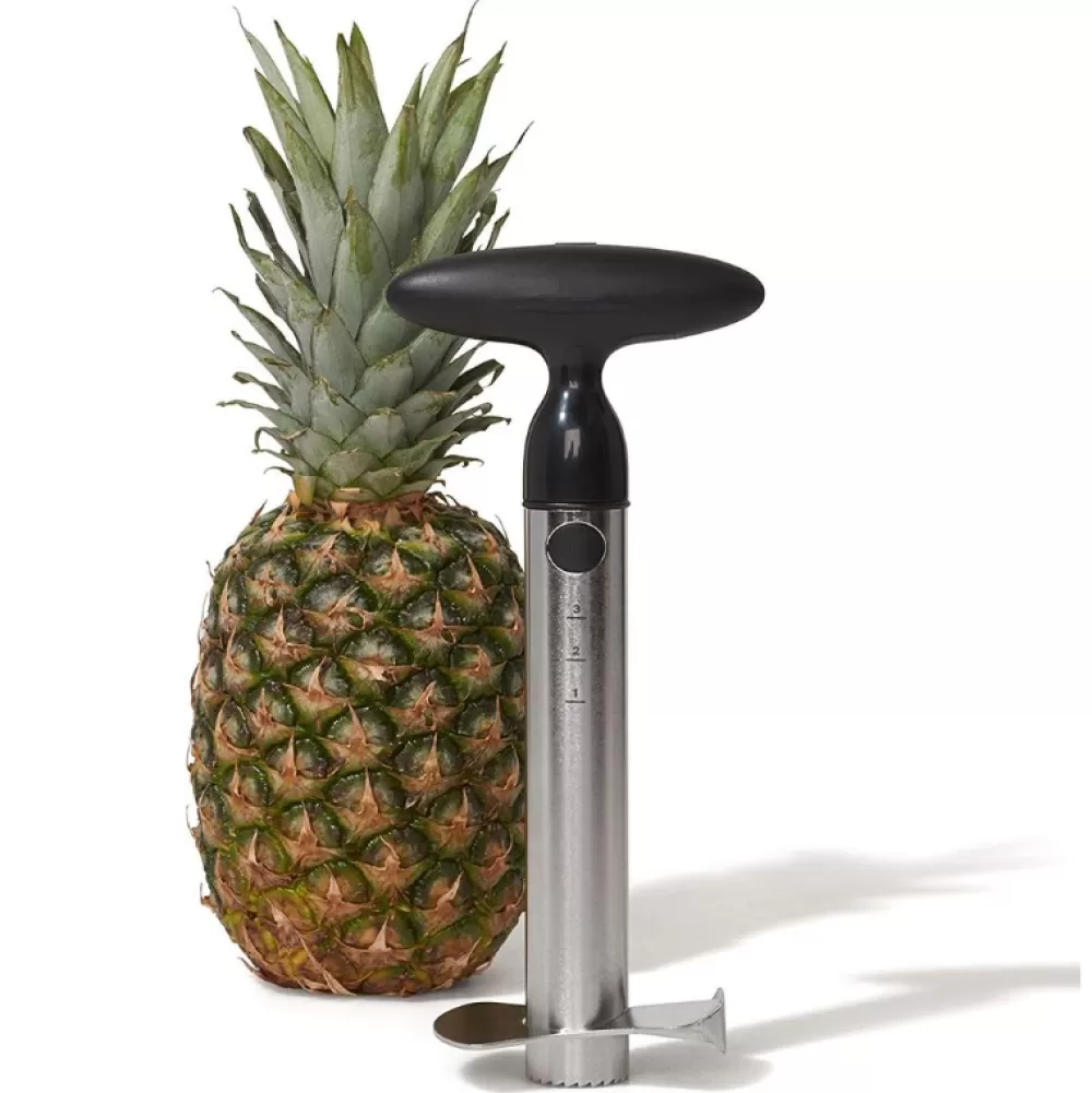 Online Stainless Steel Ratcheting Pineapple Slicer Tiki