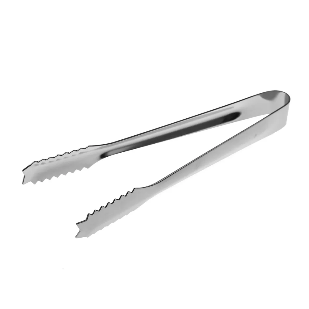 New Stainless Steel Serrated Ice Tongs Ice Molds + Tools