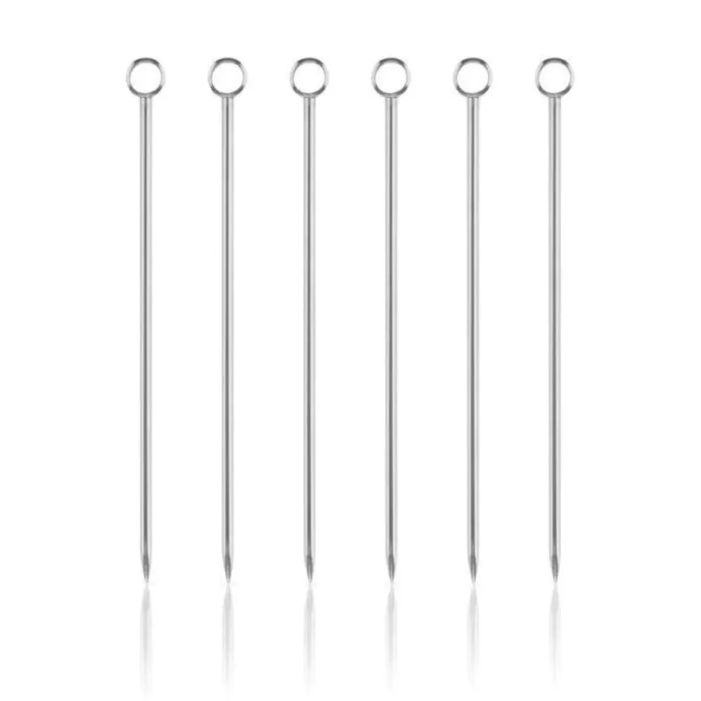 Best Sale Steel Cocktail Pins (Set Of 6) Cocktail Picks & Stirrers