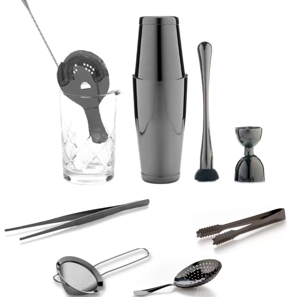 Hot The Cocktail Aficionado Set (Gunmetal) Potion House Bar Tools