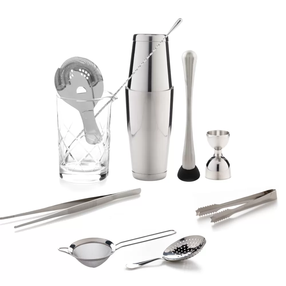 Shop The Cocktail Aficionado Set (Stainless Steel) Potion House Bar Tools